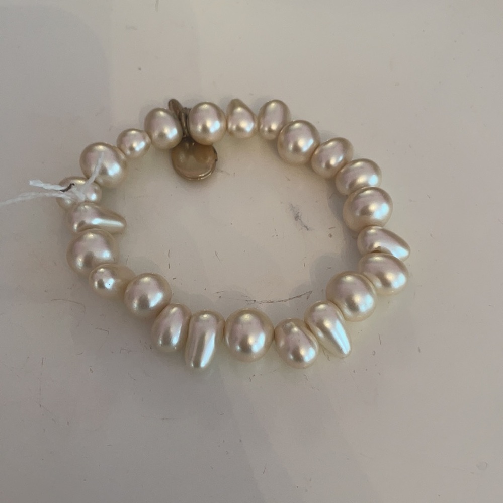 Jcrew pearl bracelet with gold